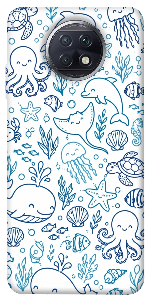 Чехол Sea pattern для Xiaomi Redmi Note 9T