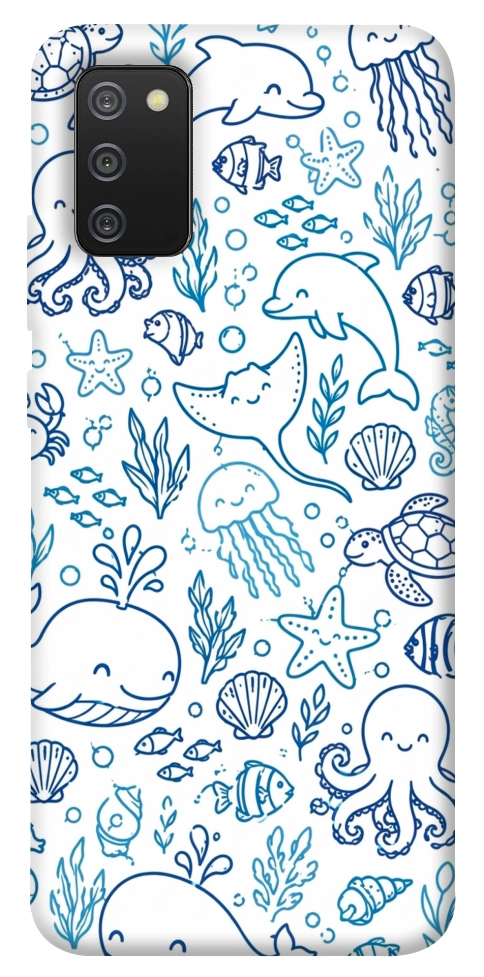 Чехол Sea pattern для Galaxy A02s