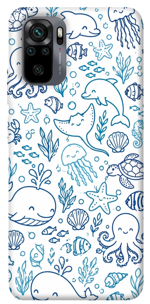 Чохол Sea pattern для Xiaomi Redmi Note 10