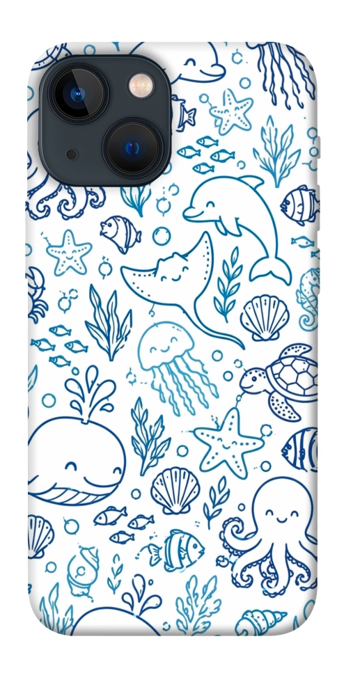 Чохол Sea pattern для iPhone 13 mini