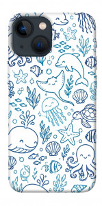 Чехол Sea pattern для iPhone 13 mini