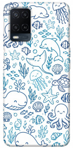 Чехол Sea pattern для Oppo A54 4G