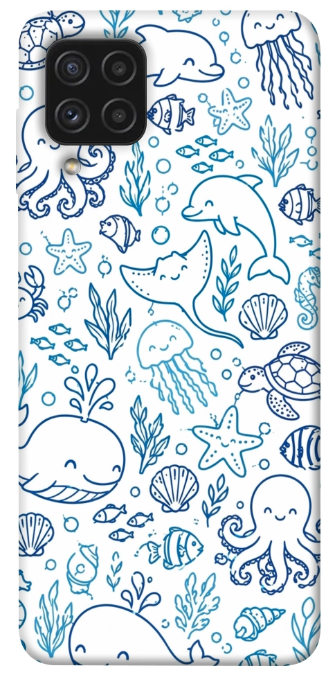Чехол Sea pattern для Galaxy A22 4G