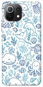 Чехол Sea pattern для Xiaomi Mi 11 Lite