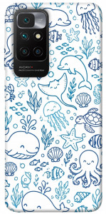 Чехол Sea pattern для Xiaomi Redmi 10