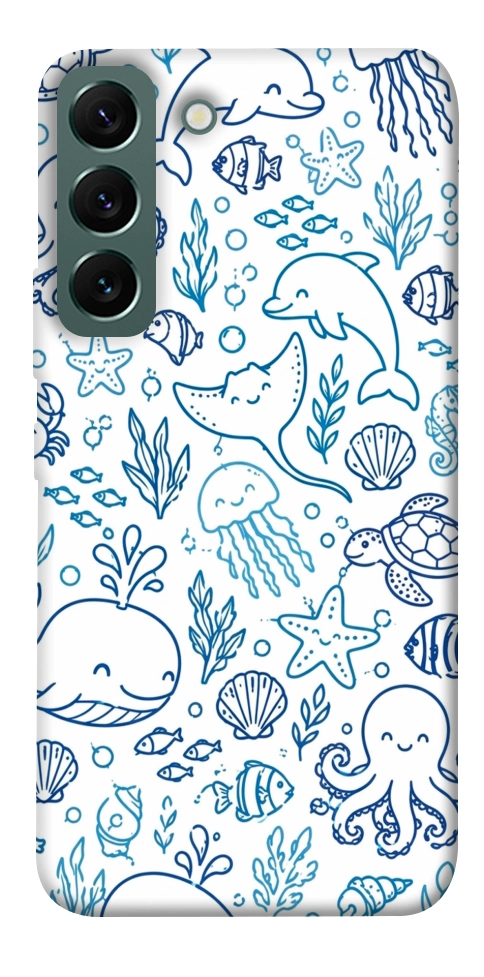 Чехол Sea pattern для Galaxy S22