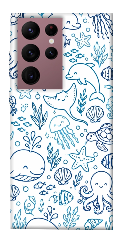 Чохол Sea pattern для Galaxy S22 Ultra