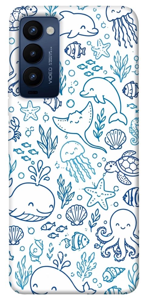 Чохол Sea pattern для TECNO Camon 18