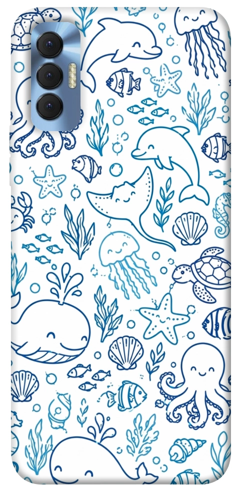 Чехол Sea pattern для TECNO Spark 8P