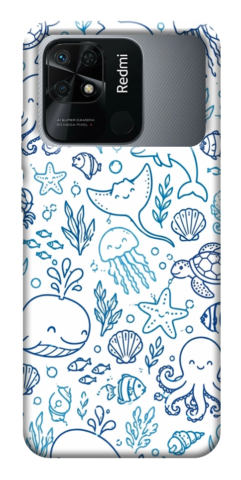 Чохол Sea pattern для Xiaomi Redmi 10C