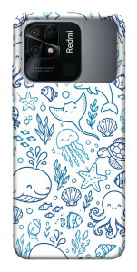 Чехол Sea pattern для Xiaomi Redmi 10C
