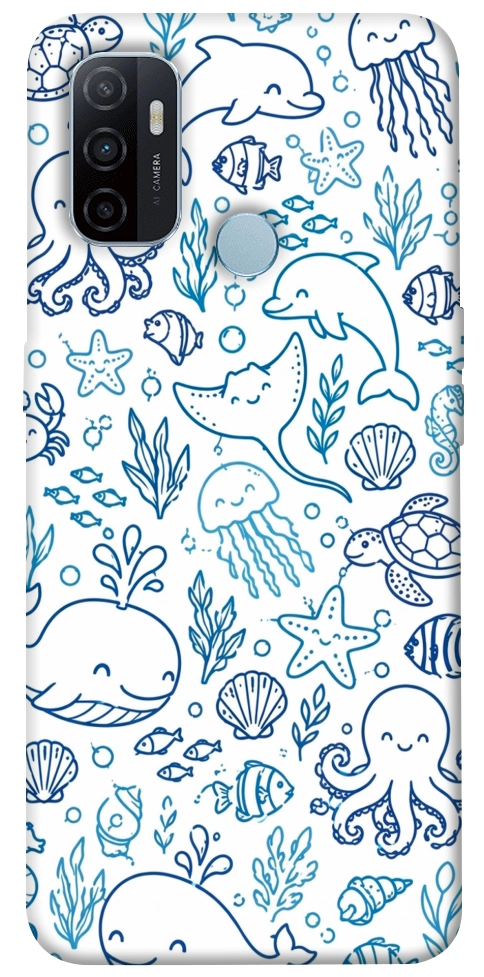 Чехол Sea pattern для Oppo A32