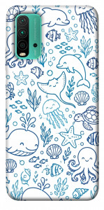 Чохол Sea pattern для Xiaomi Redmi Note 9 4G