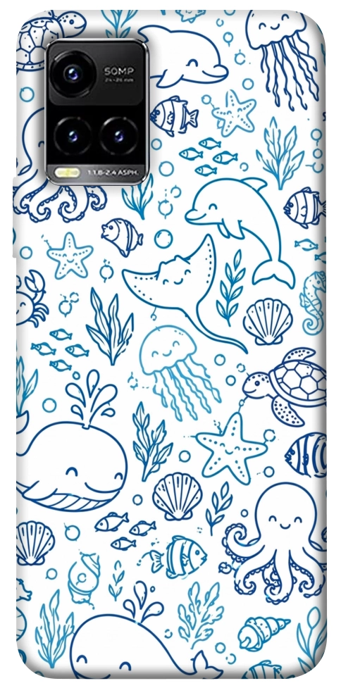 Чехол Sea pattern для Vivo Y21