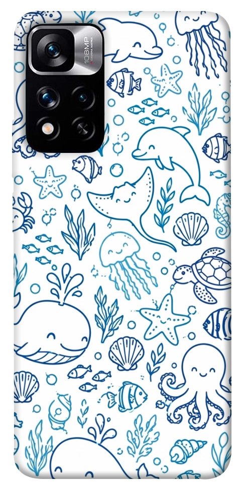 Чехол Sea pattern для Xiaomi Redmi Note 11 5G