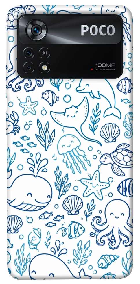Чохол Sea pattern для Xiaomi Poco X4 Pro