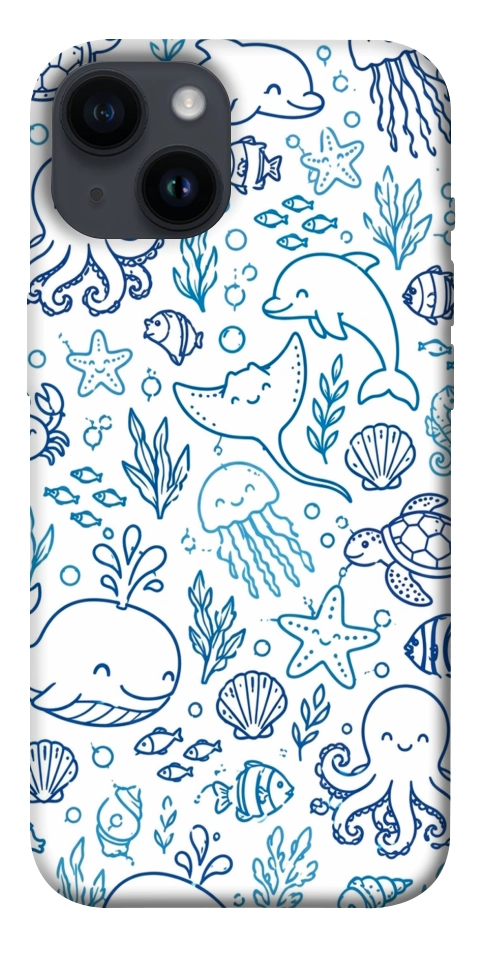 Чохол Sea pattern для iPhone 14