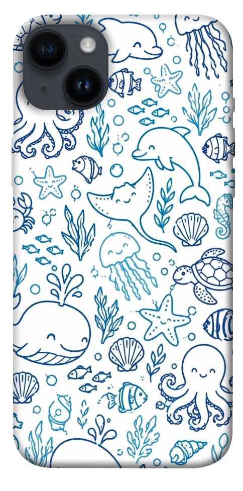 Чехол Sea pattern для iPhone 14 Plus