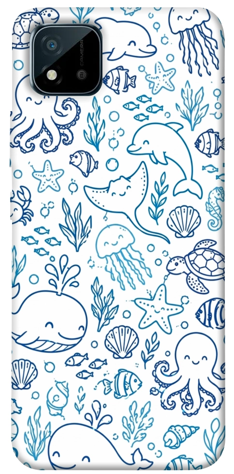 Чехол Sea pattern для Realme C20