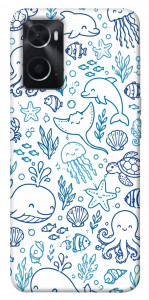 Чехол Sea pattern для Oppo A76 4G