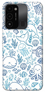 Чохол Sea pattern для TECNO Spark 8C