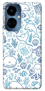 Чехол Sea pattern для TECNO Camon 19 (CI6n)