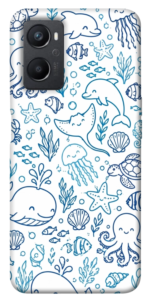 Чехол Sea pattern для Oppo A96