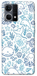 Чохол Sea pattern для Oppo Reno 7 4G