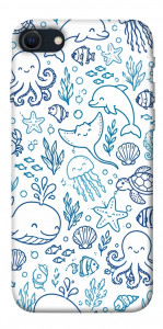Чехол Sea pattern для iPhone SE (2022)