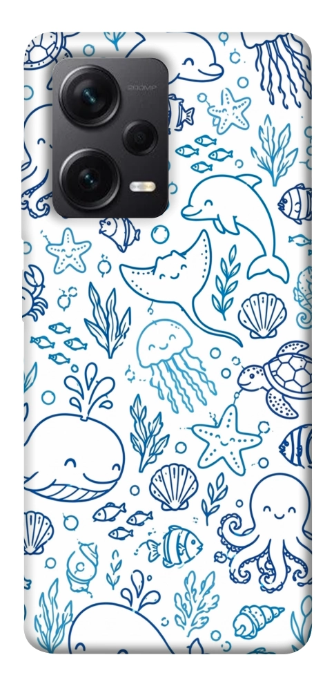 Чохол Sea pattern для Xiaomi Redmi Note 12 Pro 5G