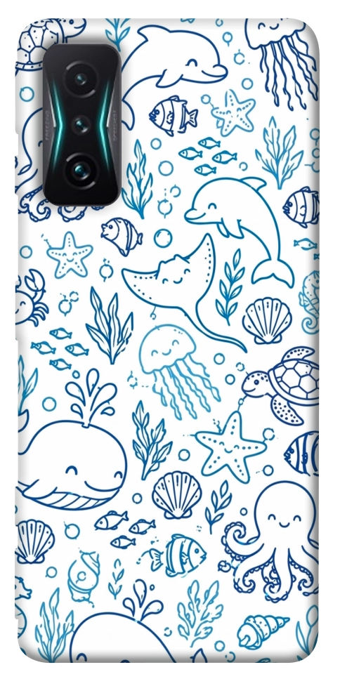 Чехол Sea pattern для Xiaomi Redmi K50 Gaming