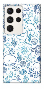 Чехол Sea pattern для Galaxy S23 Ultra