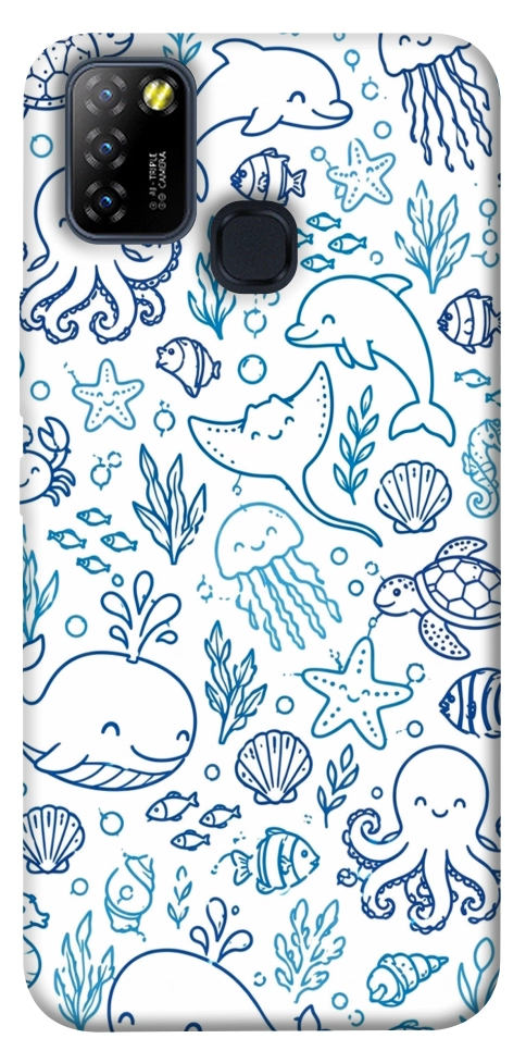 Чехол Sea pattern для Infinix Hot 10 Lite
