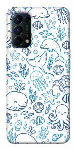 Чохол Sea pattern для Oppo Reno 5 4G