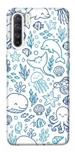 Чехол Sea pattern для Oppo Reno 3