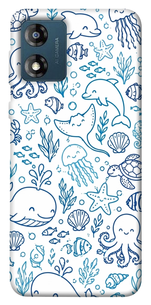 Чехол Sea pattern для Motorola Moto E13