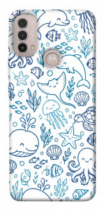 Чехол Sea pattern для Motorola Moto E40