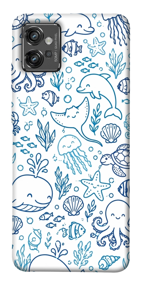 Чехол Sea pattern для Motorola Moto G32