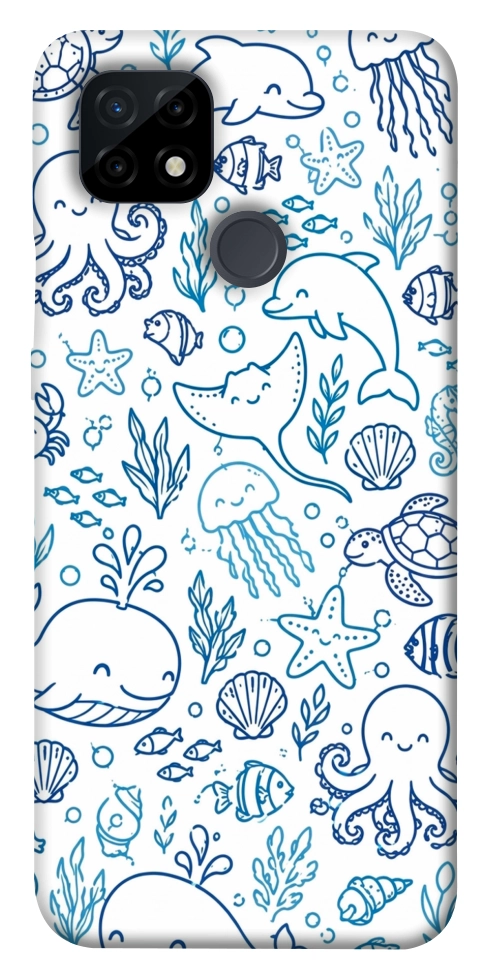 Чехол Sea pattern для Realme C21