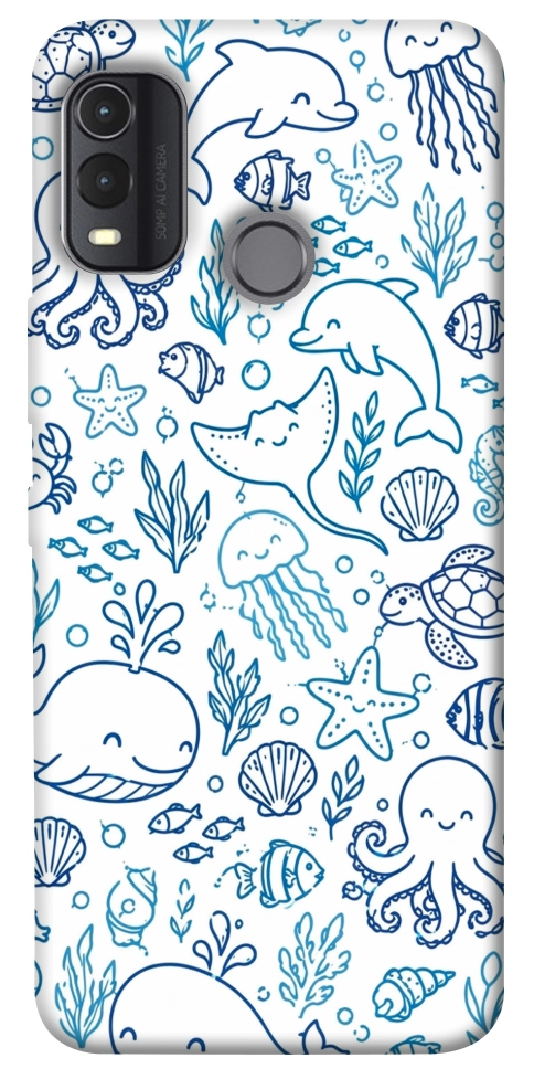 Чехол Sea pattern для Nokia G11 Plus