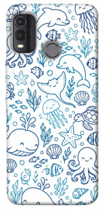 Чохол Sea pattern для Nokia G11 Plus