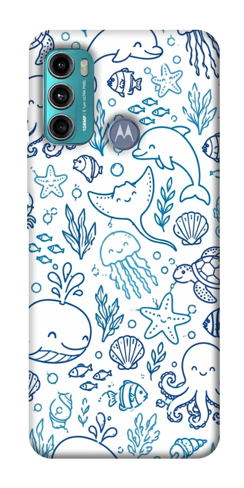 Чехол Sea pattern для Motorola Moto G60