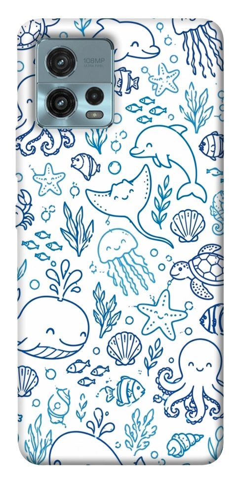Чехол Sea pattern для Motorola Moto G72