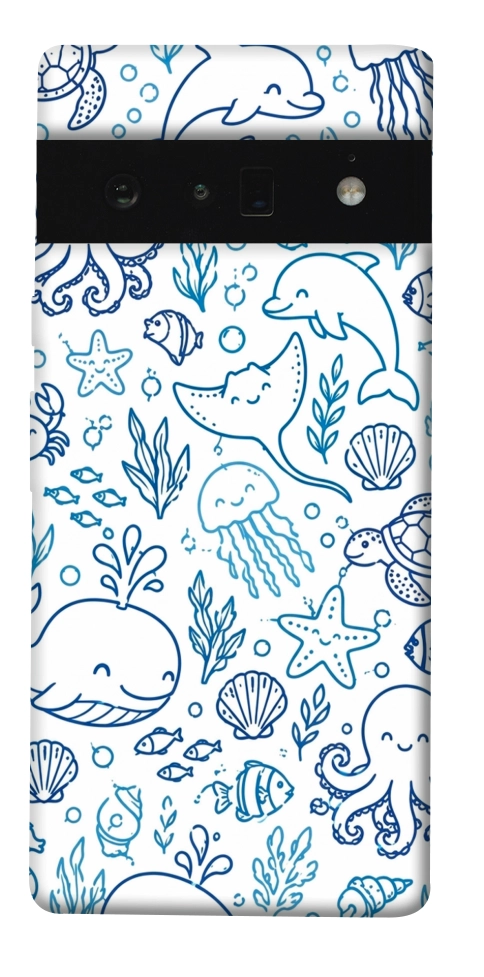 Чехол Sea pattern для Google Pixel 6 Pro