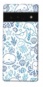 Чехол Sea pattern для Google Pixel 6 Pro