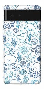Чехол Sea pattern для Google Pixel 6