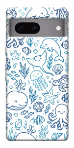 Чехол Sea pattern для Google Pixel 7
