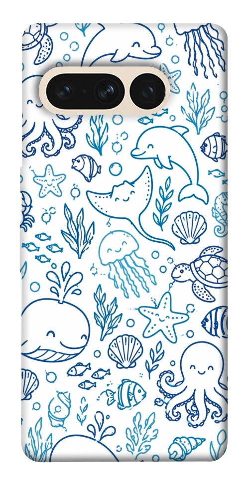 Чехол Sea pattern для Google Pixel 7 Pro