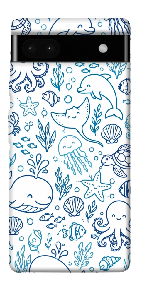 Чехол Sea pattern для Google Pixel 6A