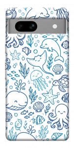 Чехол Sea pattern для Google Pixel 7A